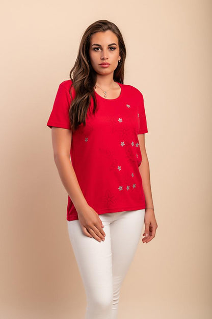T-Shirt aus Baumwolle mit Print