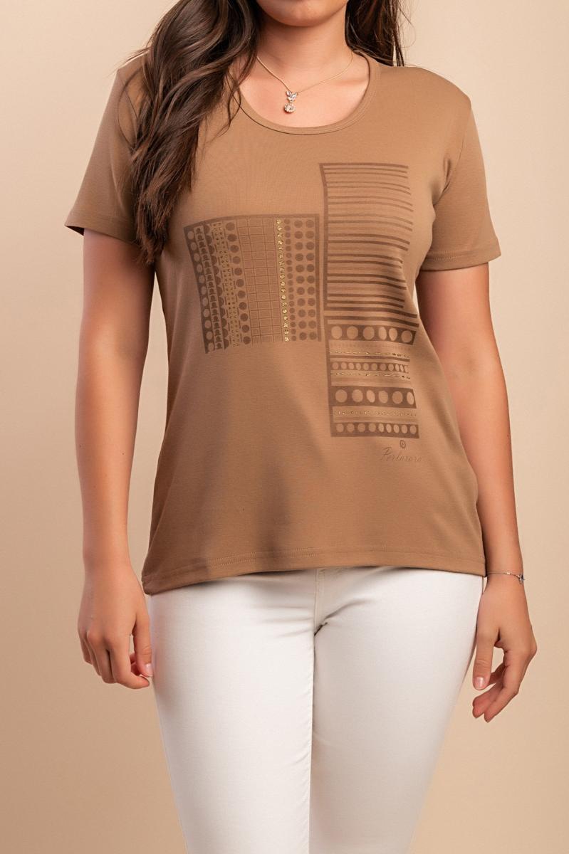 T-shirt di cotone con stampa