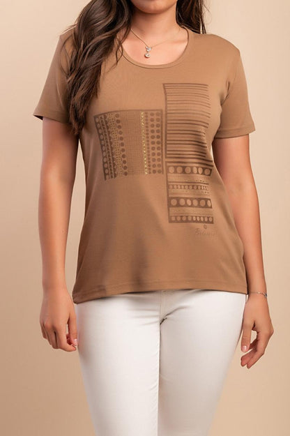 T-shirt di cotone con stampa