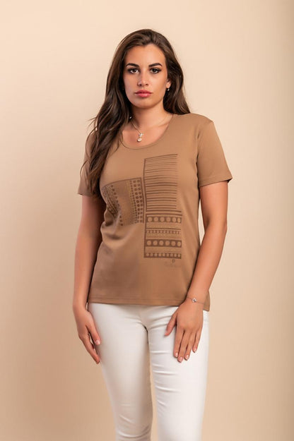 T-shirt di cotone con stampa
