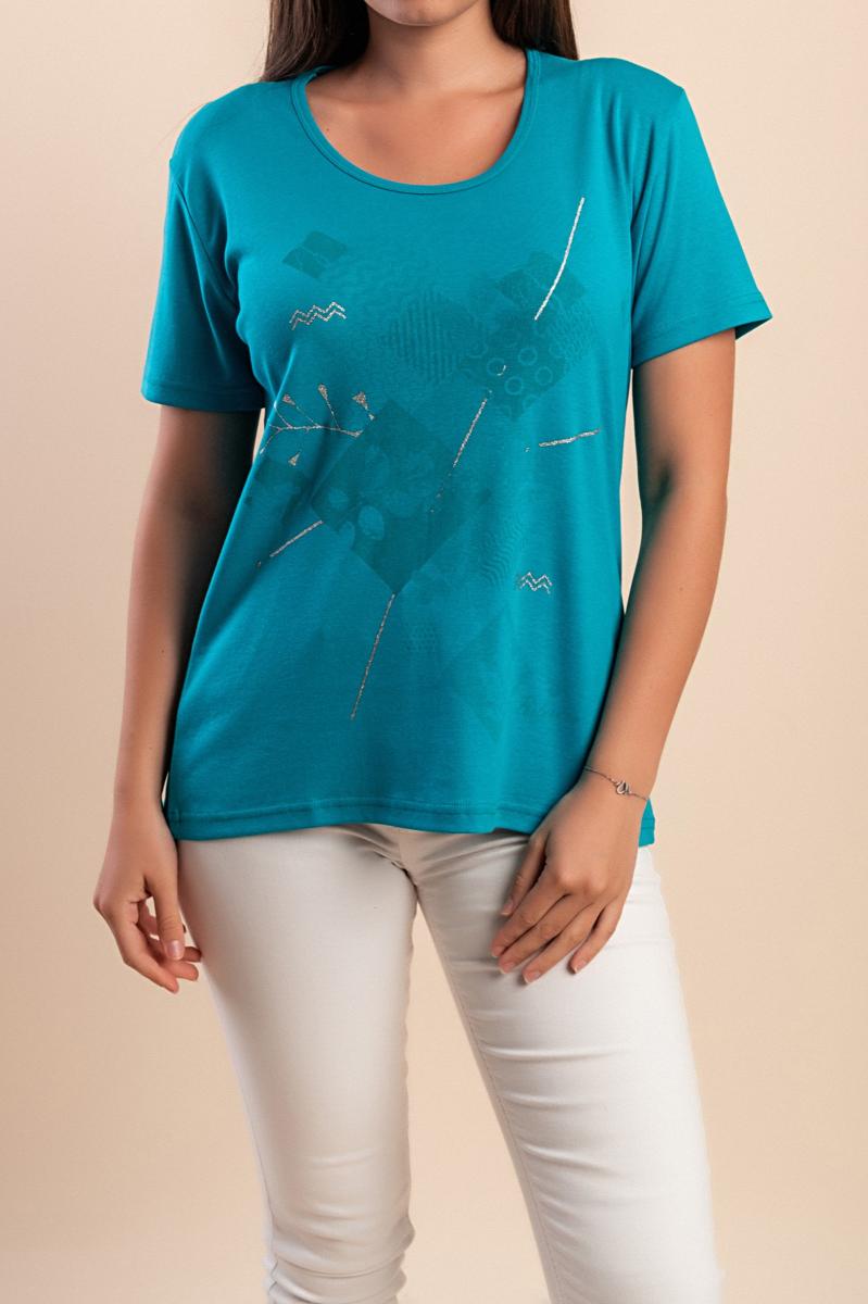 Cotton T-shirt with print