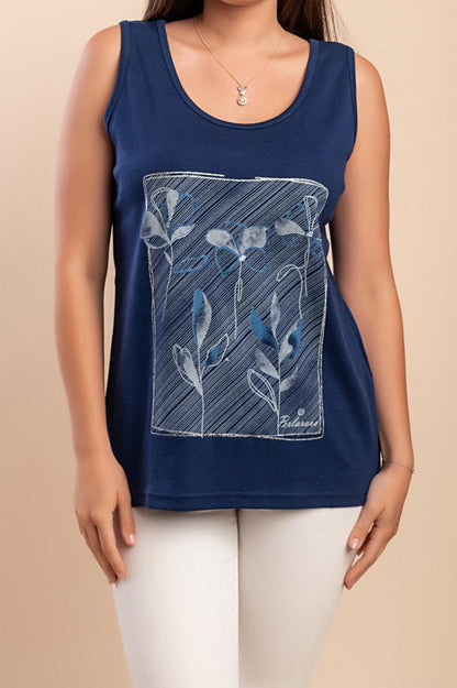Printed cotton top