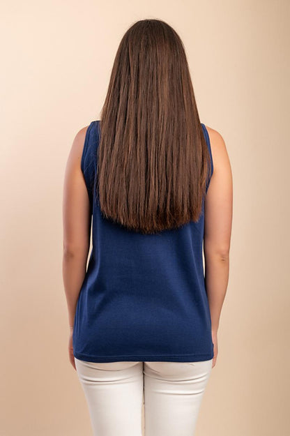 Printed cotton top