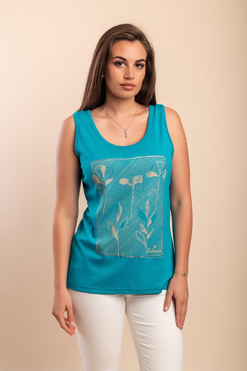 Printed cotton top