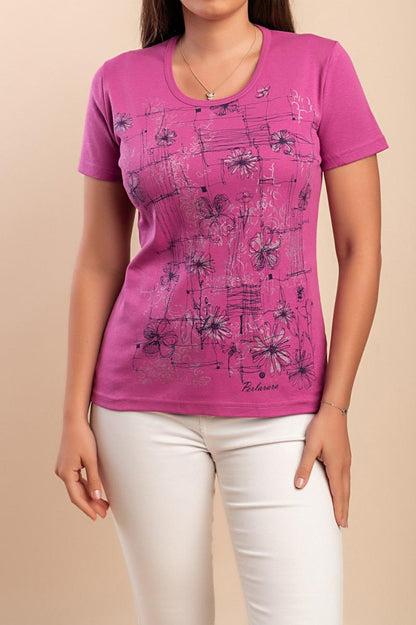 T-Shirt aus Baumwolle mit Print
