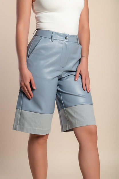Pantaloncini corti in pelle