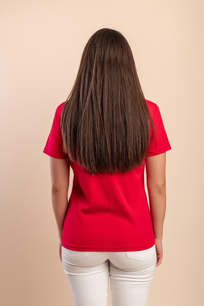 Cotton T-shirt with collar