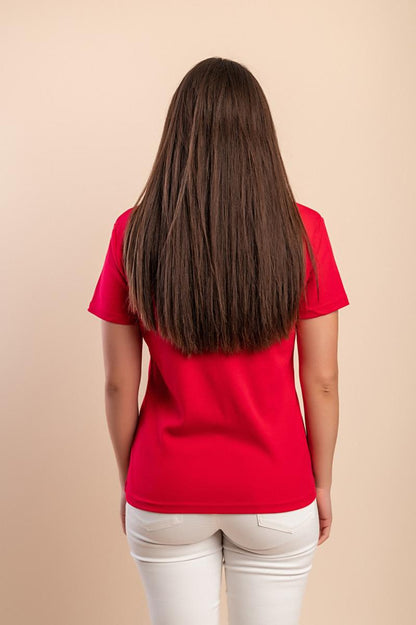 Cotton T-shirt with collar