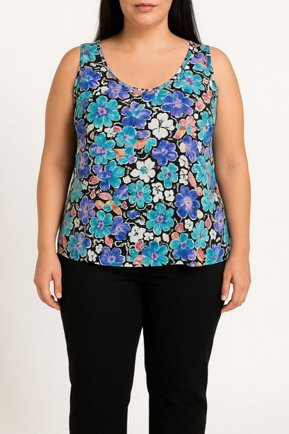 Top with floral print