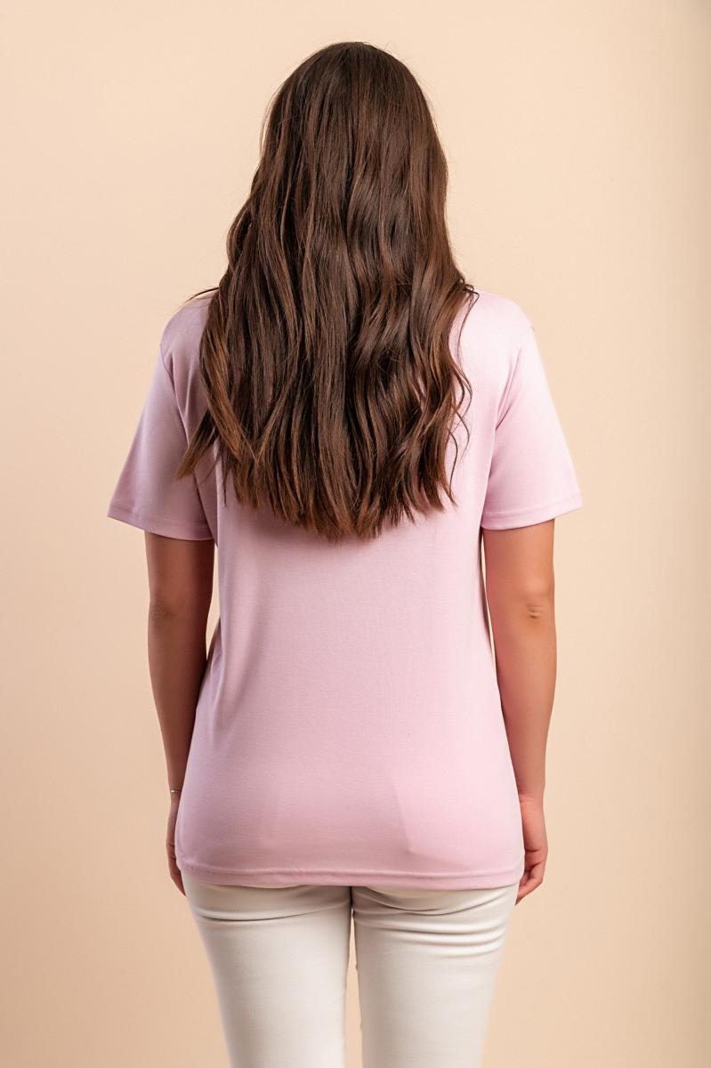Cotton T-shirt with collar