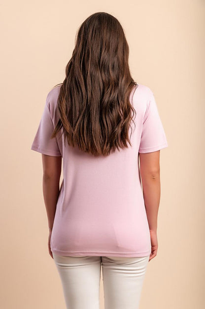 Cotton T-shirt with collar