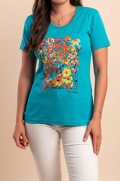 Cotton T-shirt with print