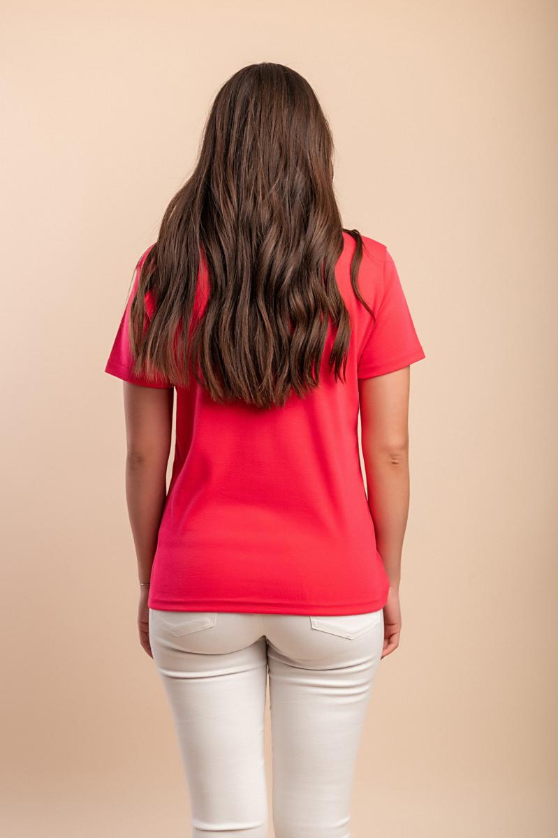 T-shirt in cotone con dettaglio decorativo