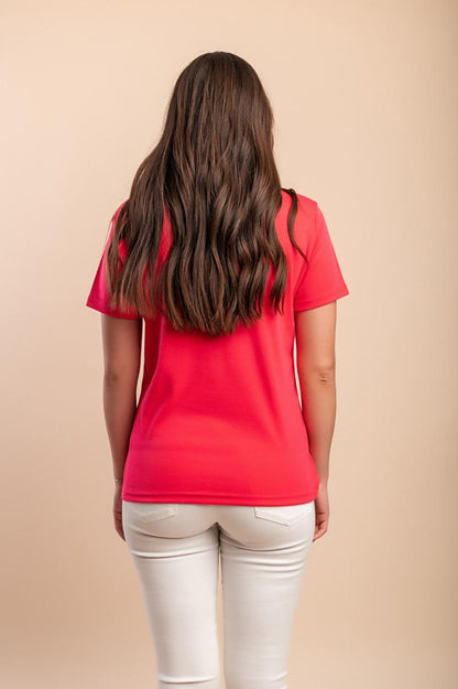 T-shirt in cotone con dettaglio decorativo