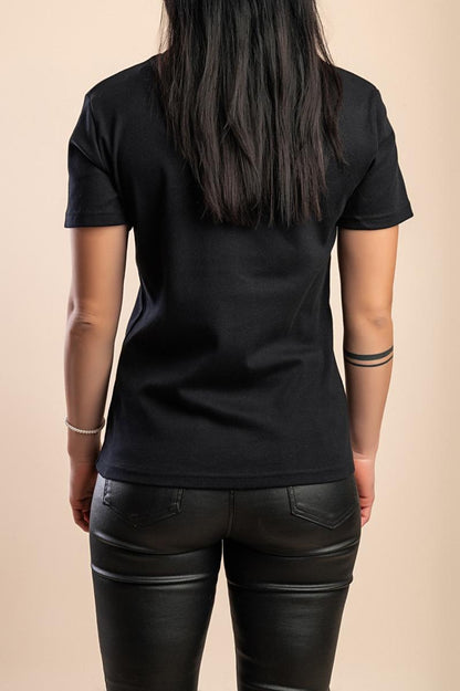 Bawełniany T-shirt z kołnierzykiem