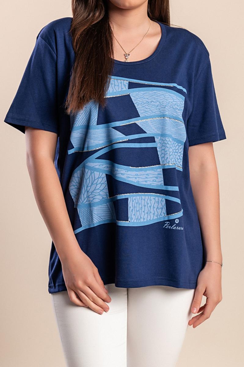 Tricou plus size cu imprimeu