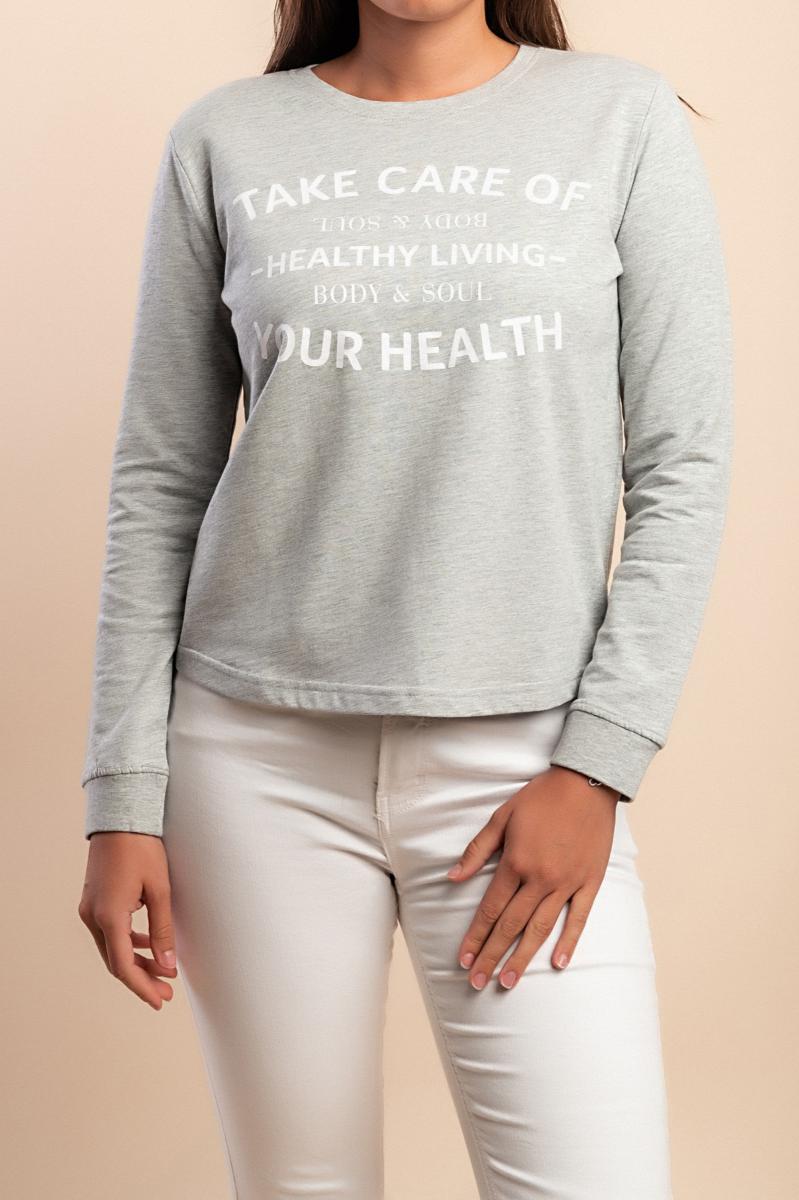 Cotton sweatshirt with print