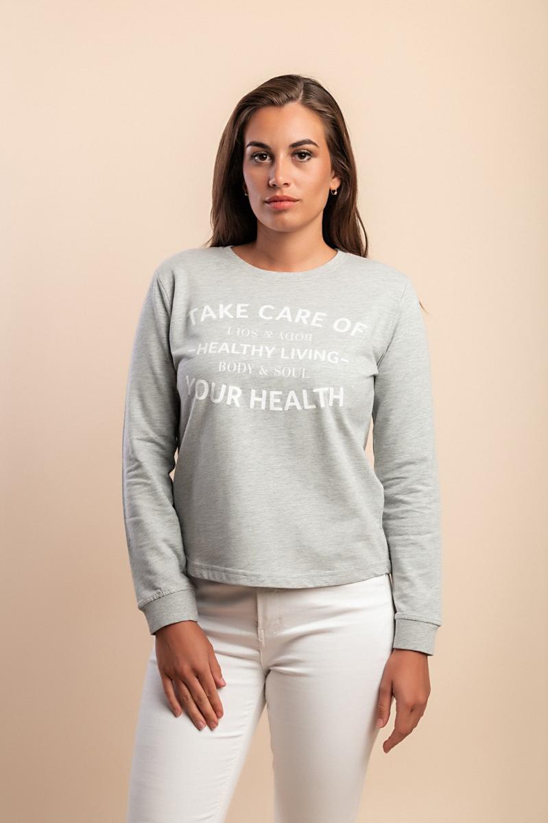 Cotton sweatshirt with print