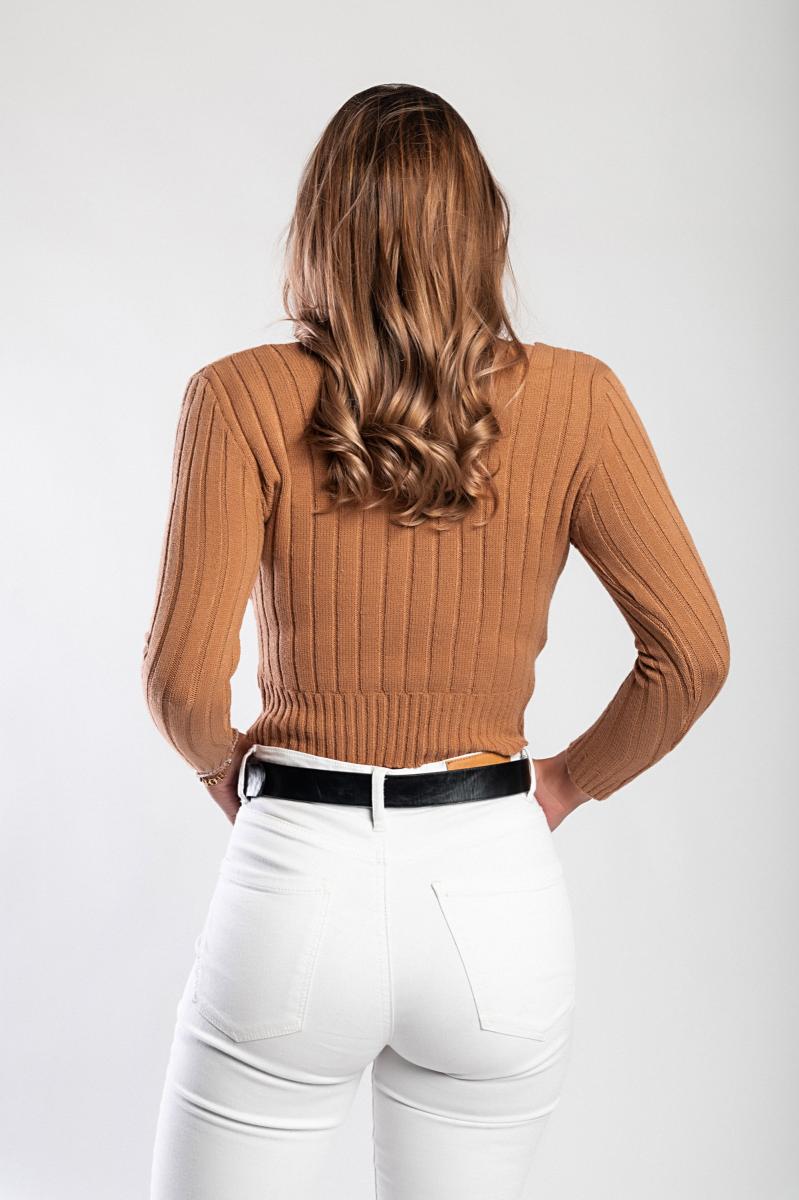 Knitted Crew Neck Top
