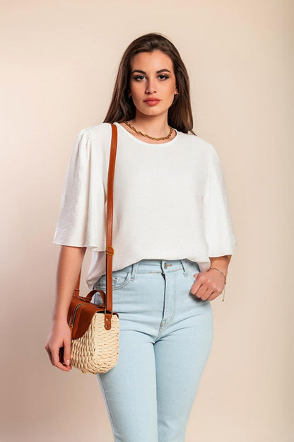 Short sleeve blouse