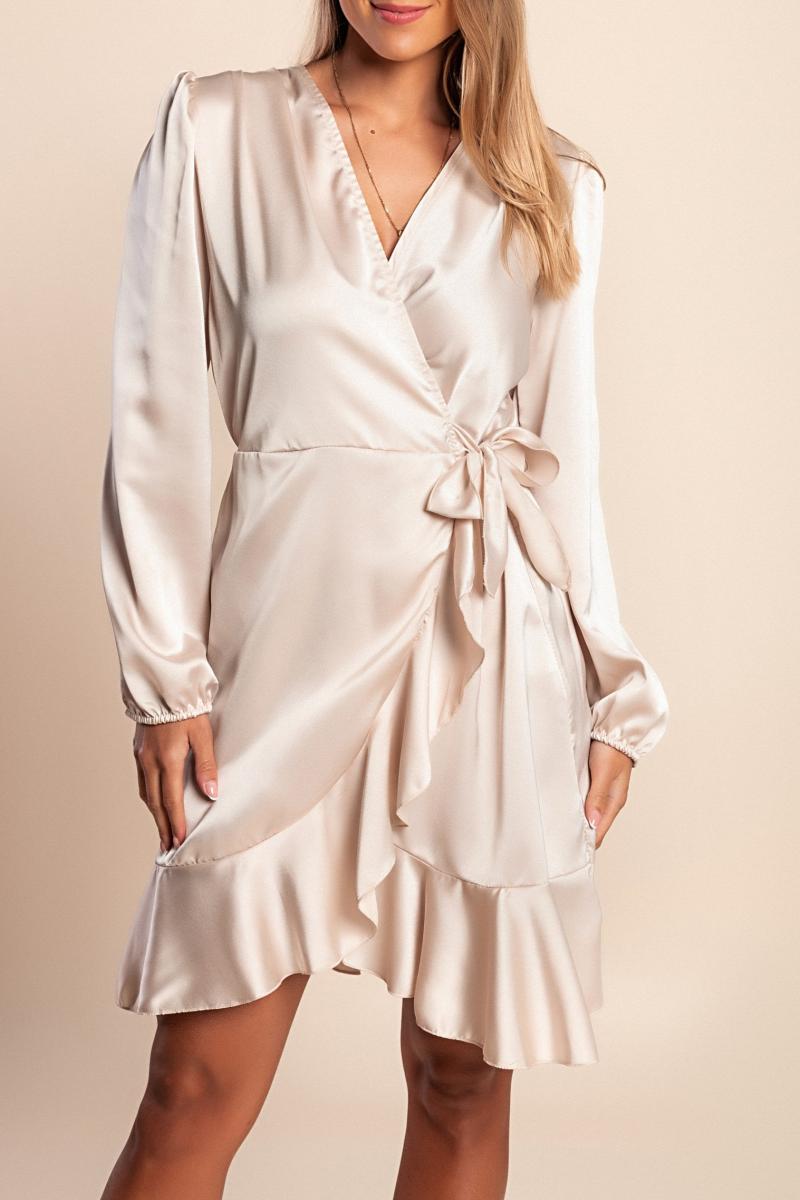Minikleid in Satin-Optik