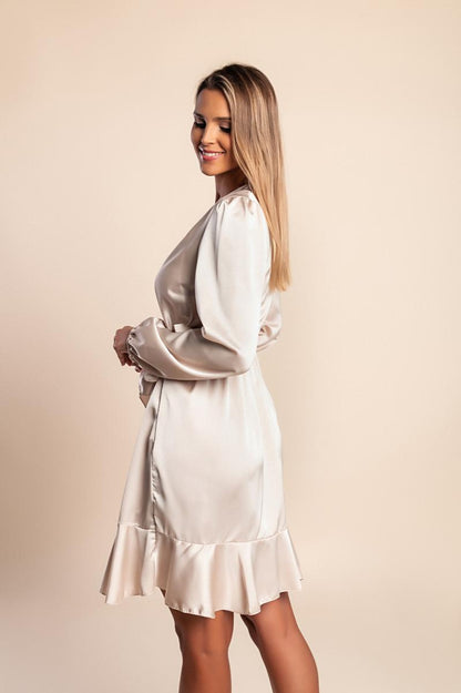 Minikleid in Satin-Optik