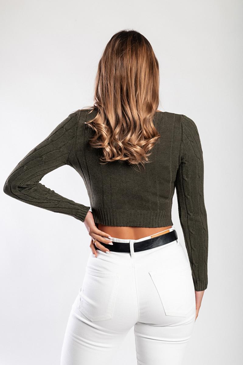 Knitted Top with "V" neckline