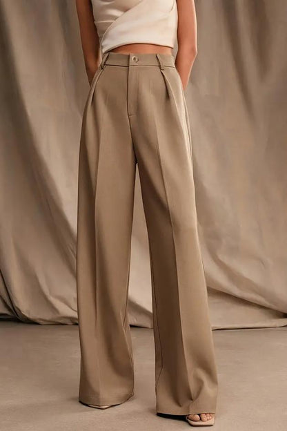 Eleganckie spodnie z wysokim stanem