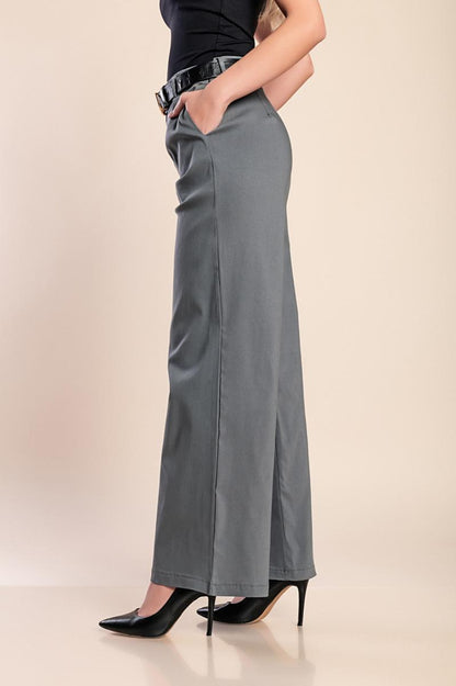 Eleganckie spodnie z wysokim stanem