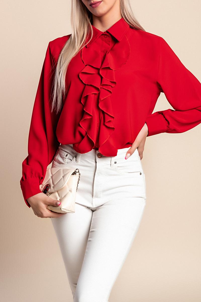 Elegante Rüschenbluse