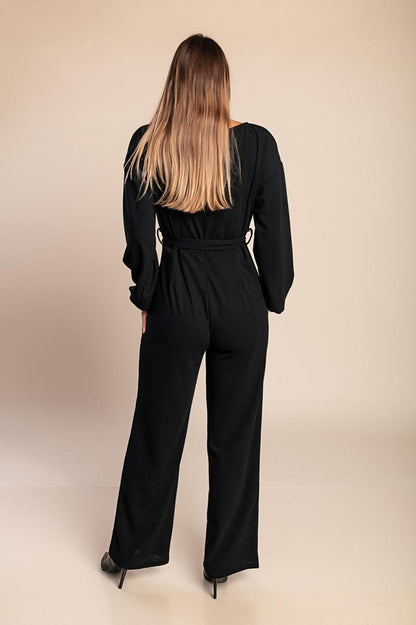 Salopetă elegantă cu mâneci lungi
