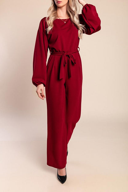 Elegante jumpsuit met lange mouwen
