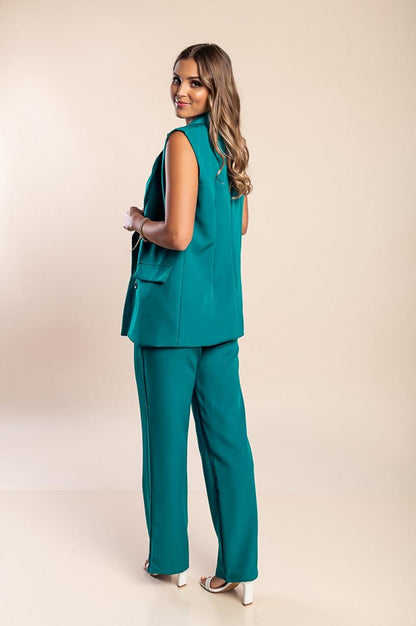 Elegantes Set aus ärmellosem Blazer und Hose