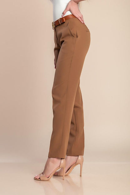 Eleganti pantaloni lunghi a gamba dritta Tordina