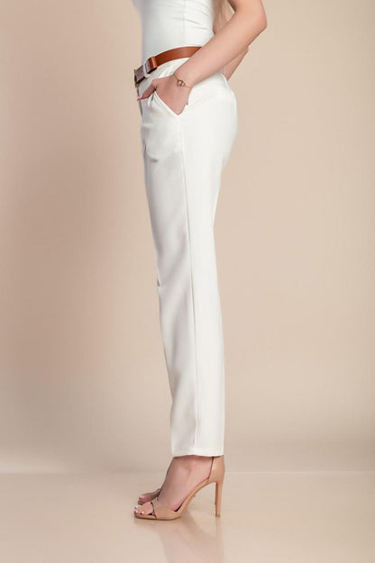 Pantaloni eleganți lungi cu croială dreaptă Tordina