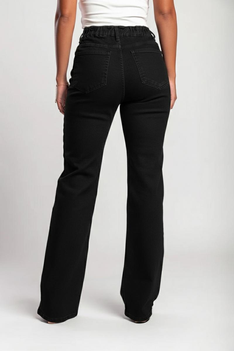 Luxe Jeans Super Stretch dżinsy z wysokim stanem i rozszerzaną nogawką