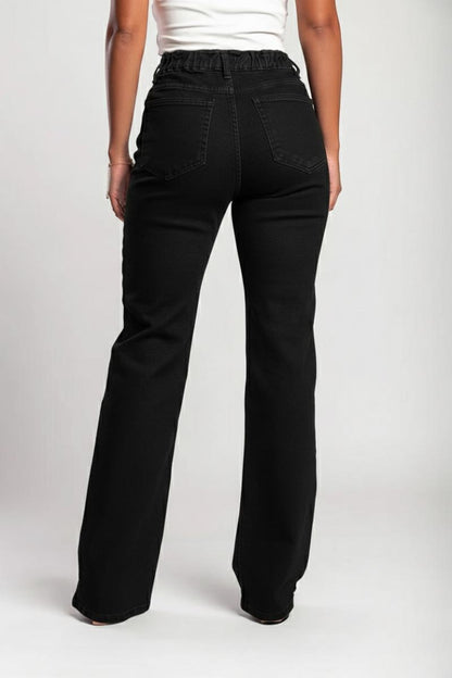 Luxe Jeans Super Stretch dżinsy z wysokim stanem i rozszerzaną nogawką