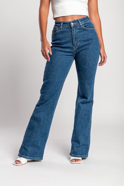Luxe Jeans mit hohem Bund