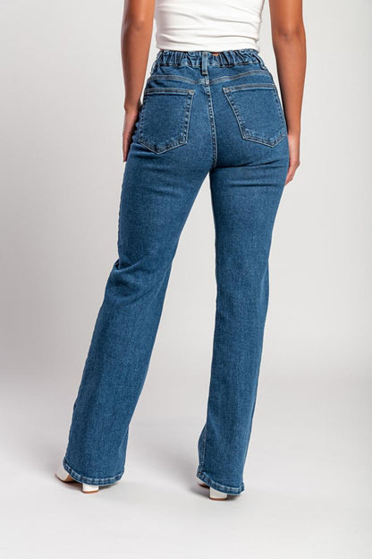 Luxe Jeans mit hohem Bund