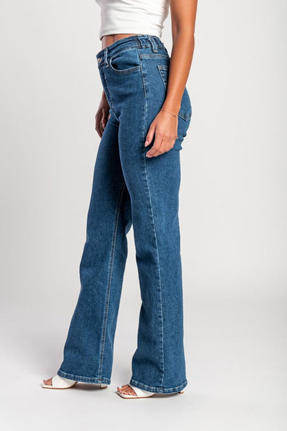 Luxe Jeans mit hohem Bund
