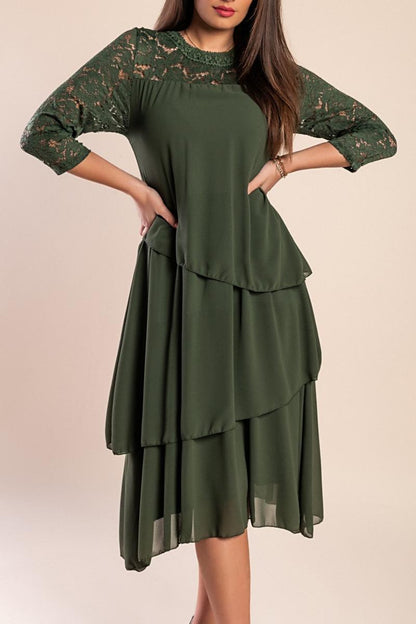 Abito elegante con pizzo