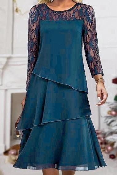 Abito elegante con pizzo