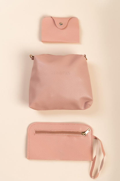 4-teiliges Portemonnaie- und Handtaschen-Set