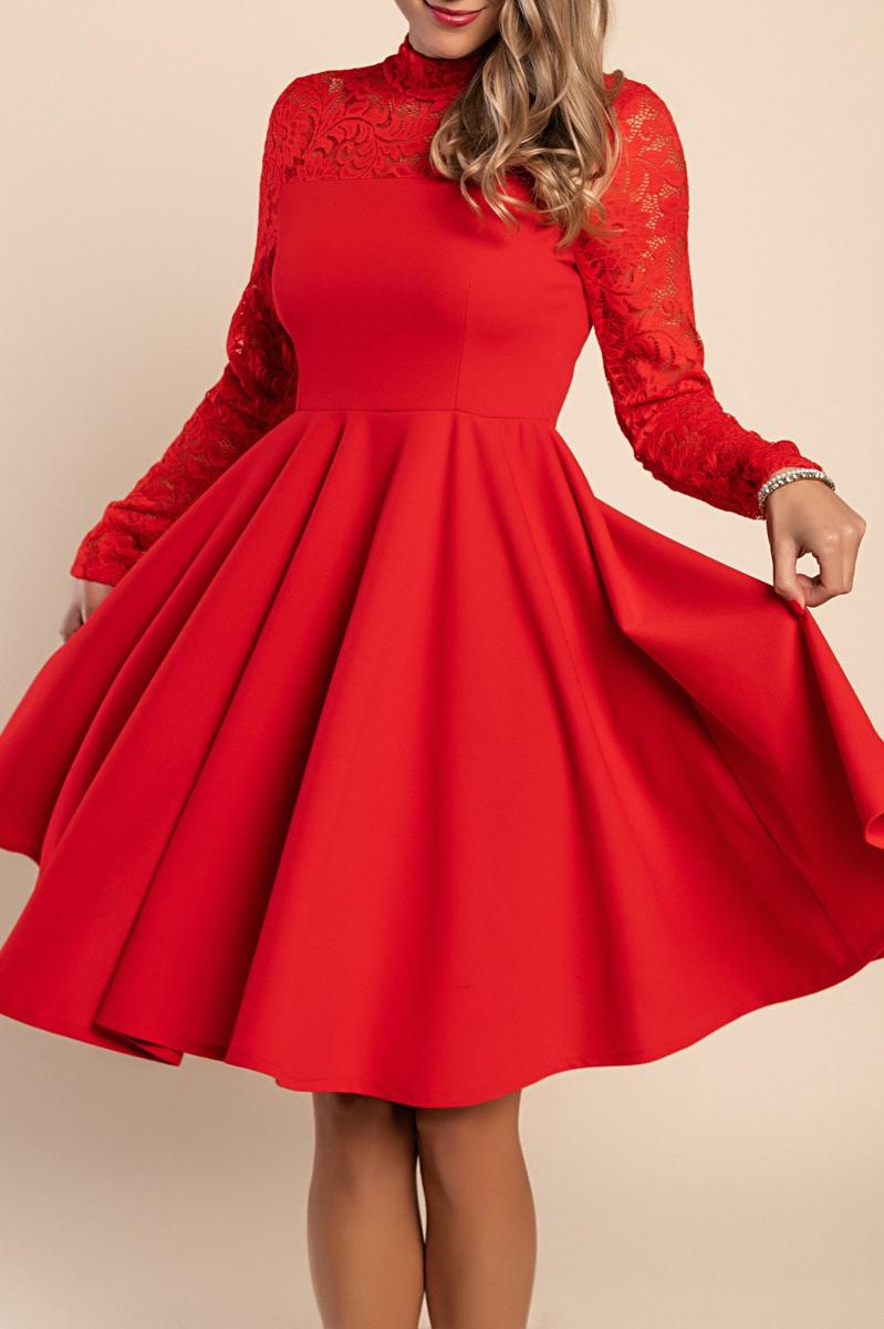 Vestito midi aderente in pizzo