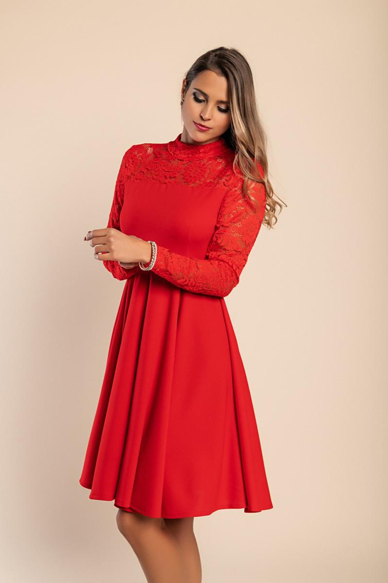 Vestito midi aderente in pizzo