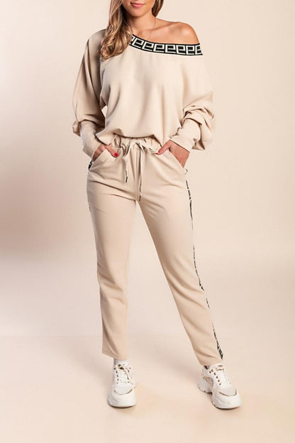 Set mit geometrischem Print