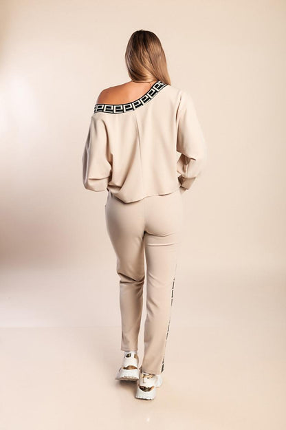 Set mit geometrischem Print