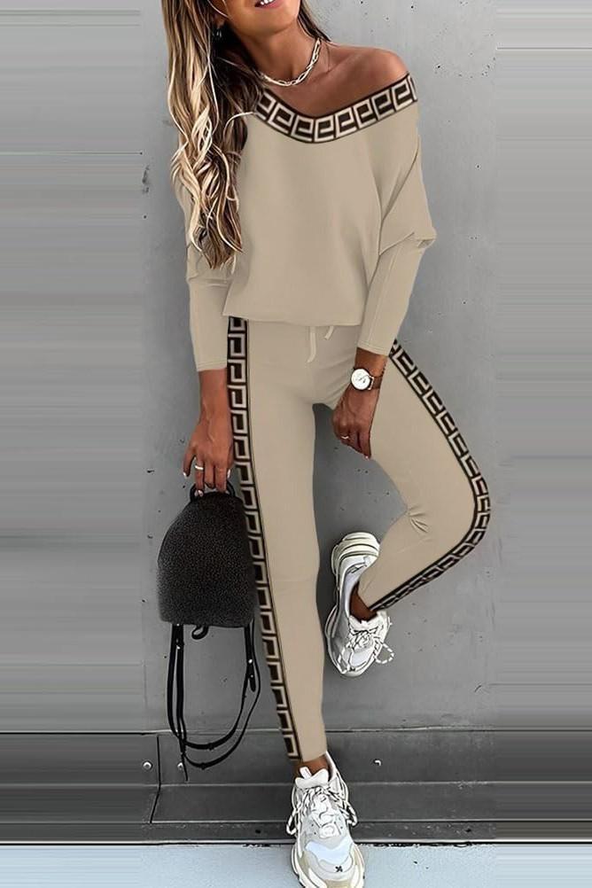 Set mit geometrischem Print