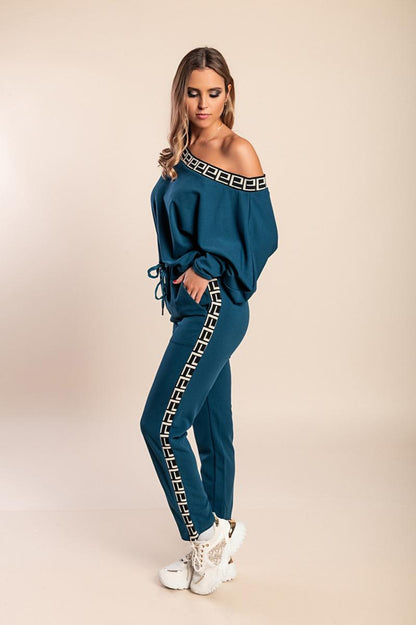 Set mit geometrischem Print