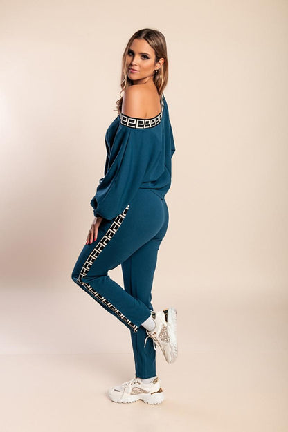 Set mit geometrischem Print